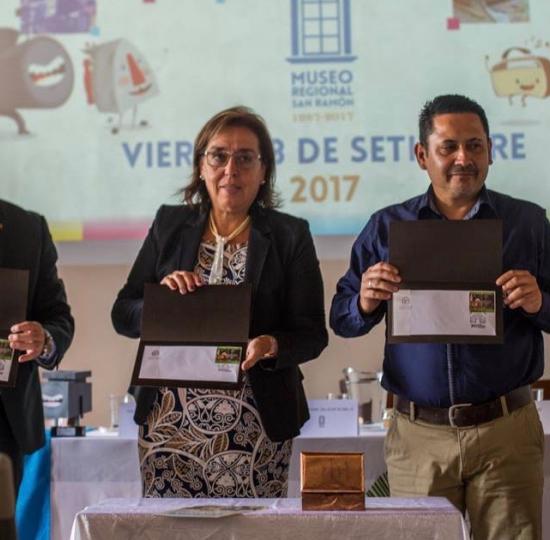 Museo Regional de San Ramón presenta matasellos conmemorativo de su 30 aniversario
